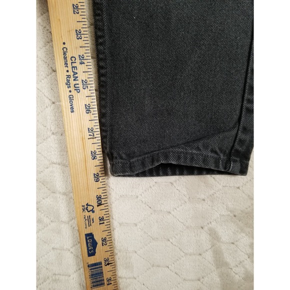 LL Bean Original Fit Womens Sz 8 Fits 28x29 Black Jeans Tapered High Rise - Picture 8 of 13